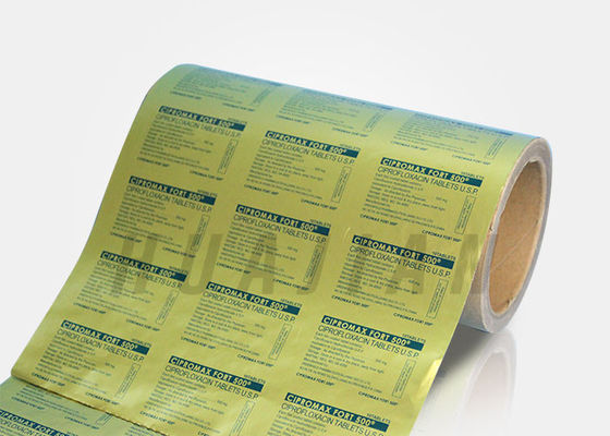 เภสัชกรรม Alu foil Pharma Packing Capsules Aluminum Blister Foil
