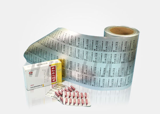 เภสัชกรรม Alu foil Pharma Packing Capsules Aluminum Blister Foil