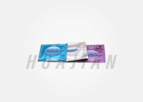 ฟอยล์บรรจุภัณฑ์ถุงยางอนามัยอลูมิเนียม OEM สีสันสดใส