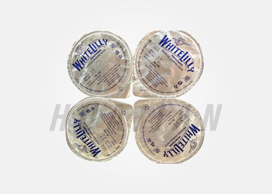 Easy Peel Alu ฟอยล์สติ๊กเกอร์ติดฉลากอาหารสำหรับกาแฟนมแคปซูล