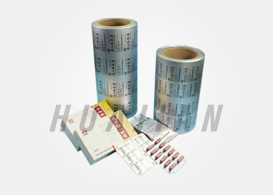 PTP บรรจุภัณฑ์พลาสติกฟิล์มอลูมิเนียมฟอยล์ม้วนสำหรับบรรจุภัณฑ์ยา