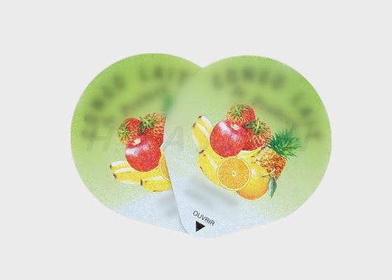 76mm PP Easy Peelable อลูมิเนียมฝาปิดฟอยล์สำหรับถ้วยโยเกิร์ต PP PS PE PVC